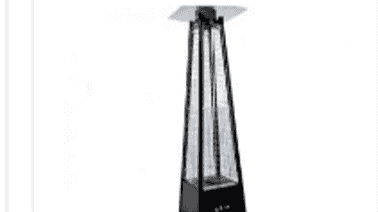 Mushroom and pyramid style outdoor patio heater