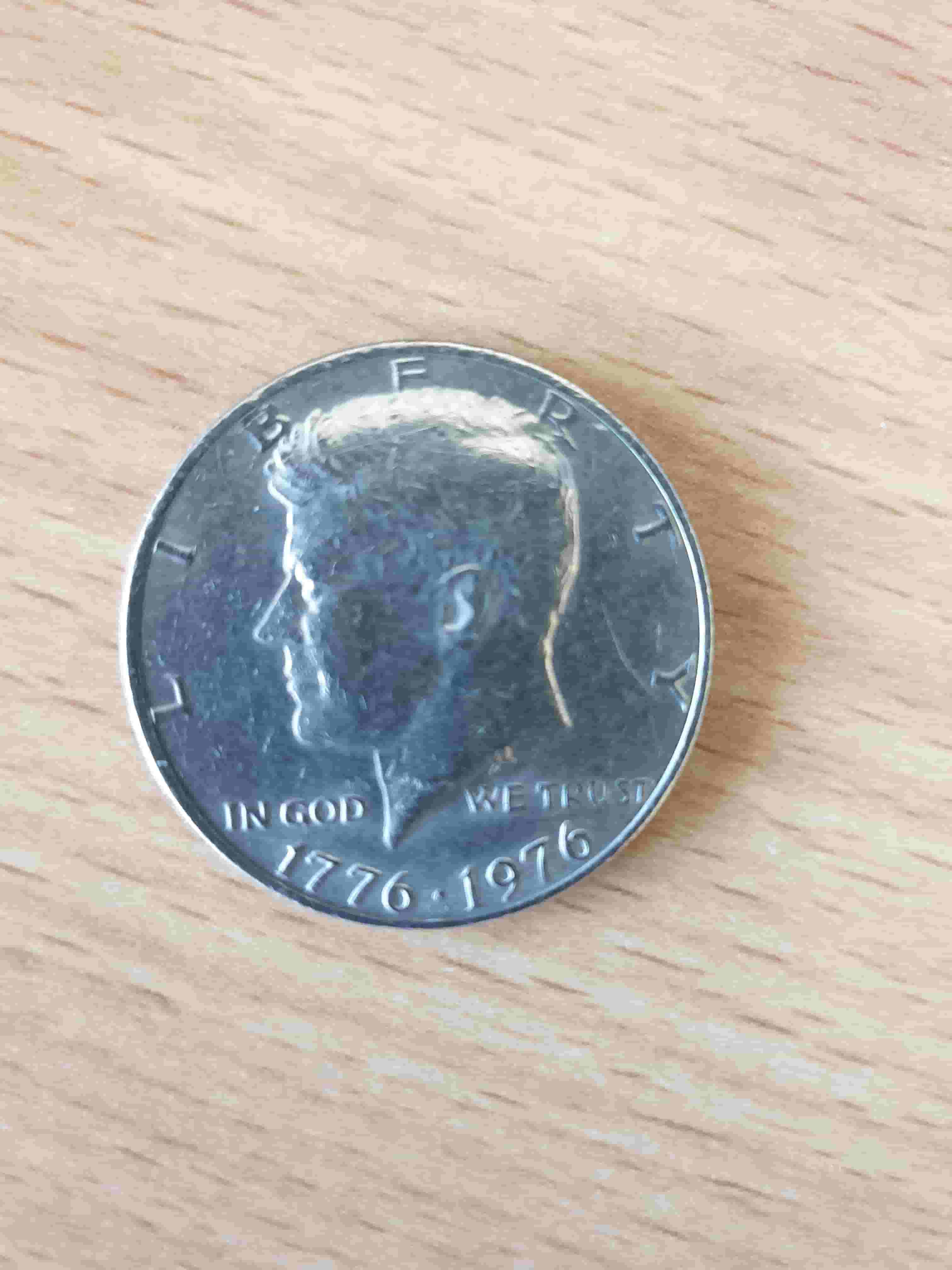 Half US dollar coin