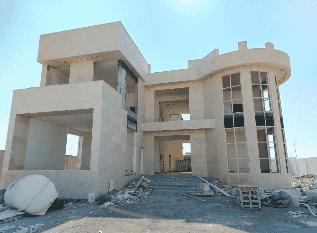 For sale a new villa under construction in Riyadh 