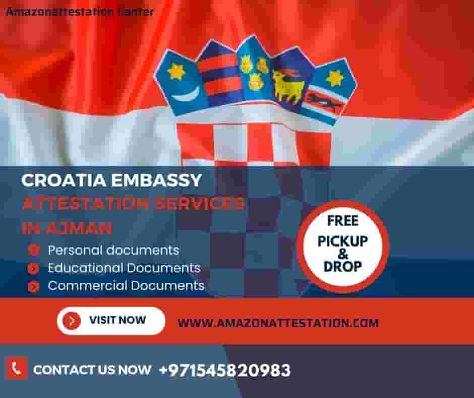 Attestation service of the Embassy of Croatia in the United Arab Emirates