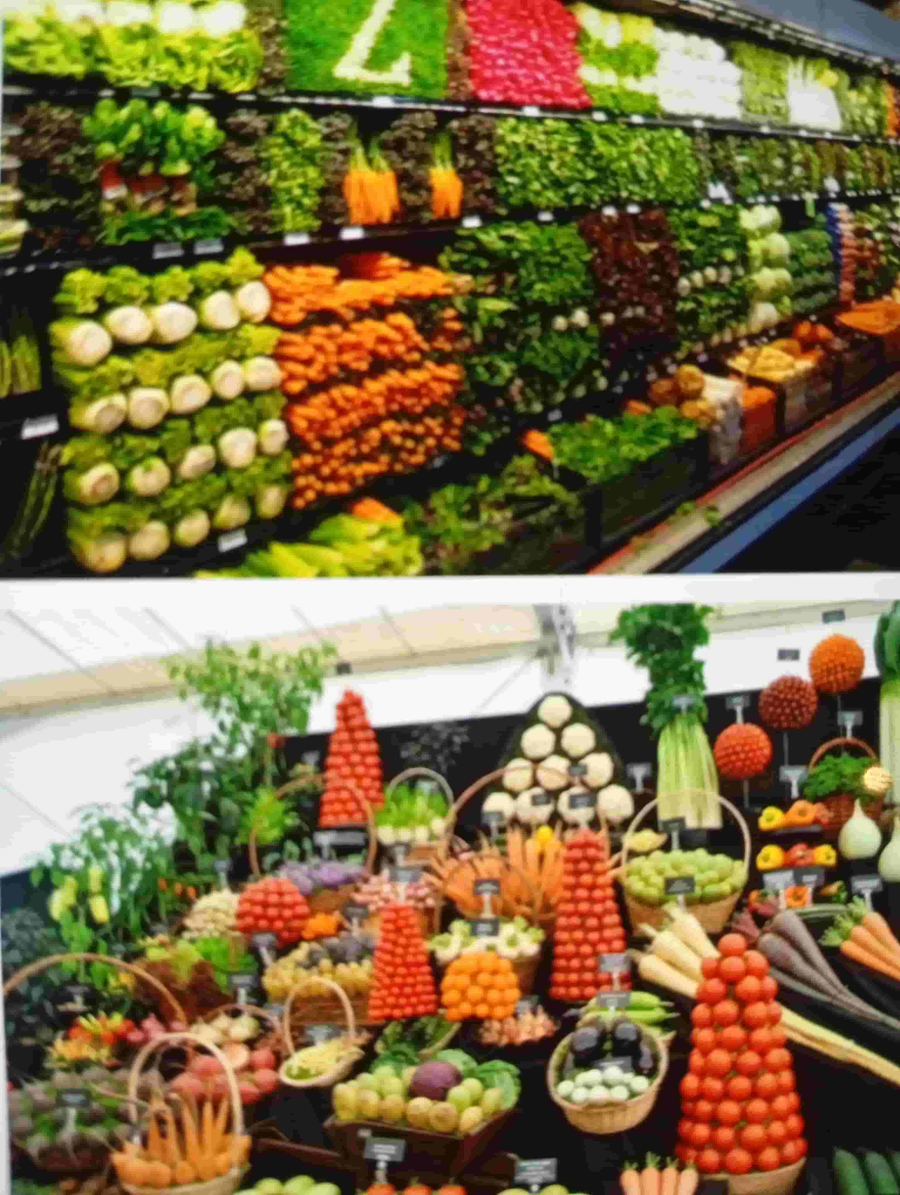 Vegetables and fruits