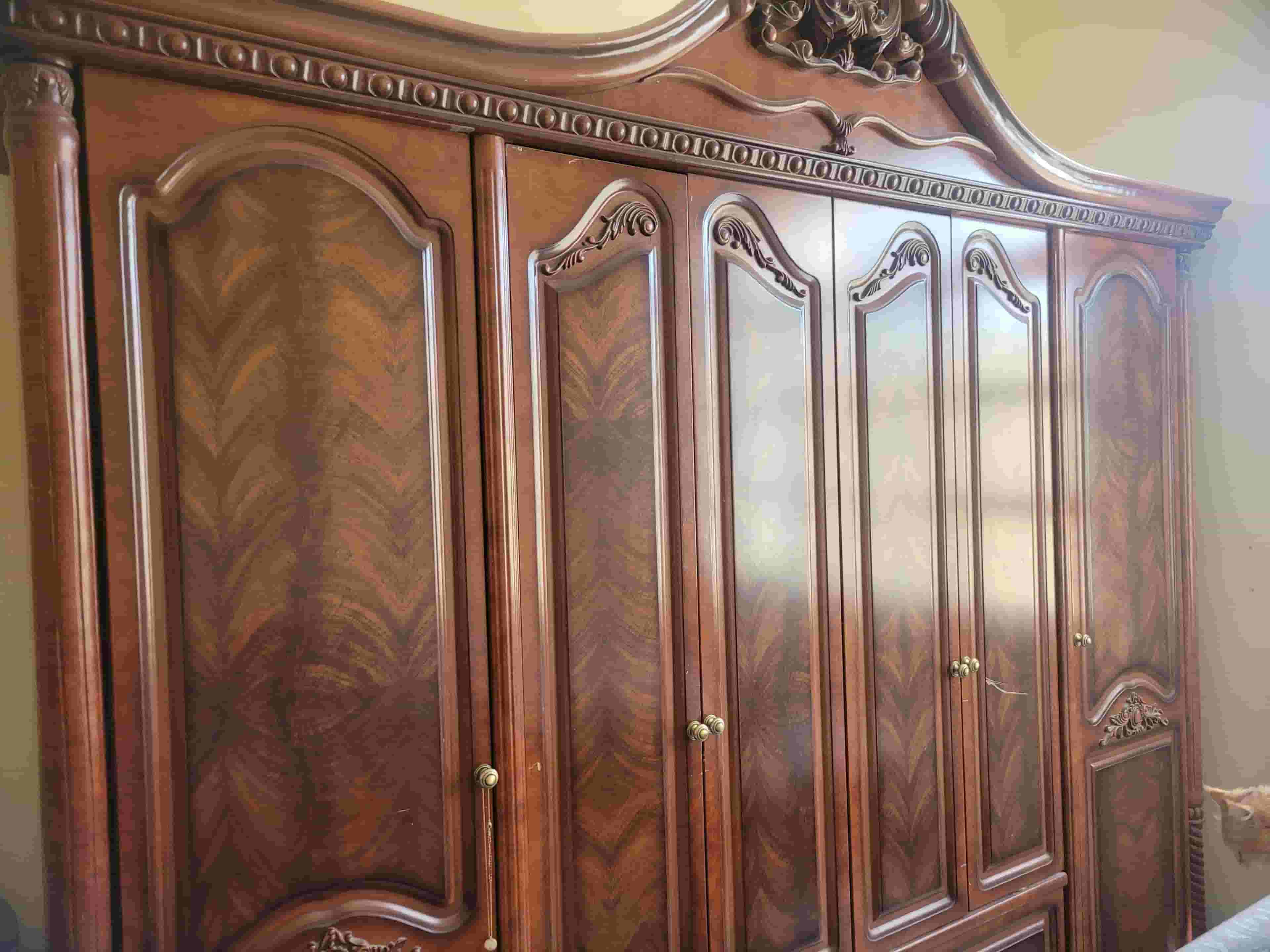 Wardrobe and TV library