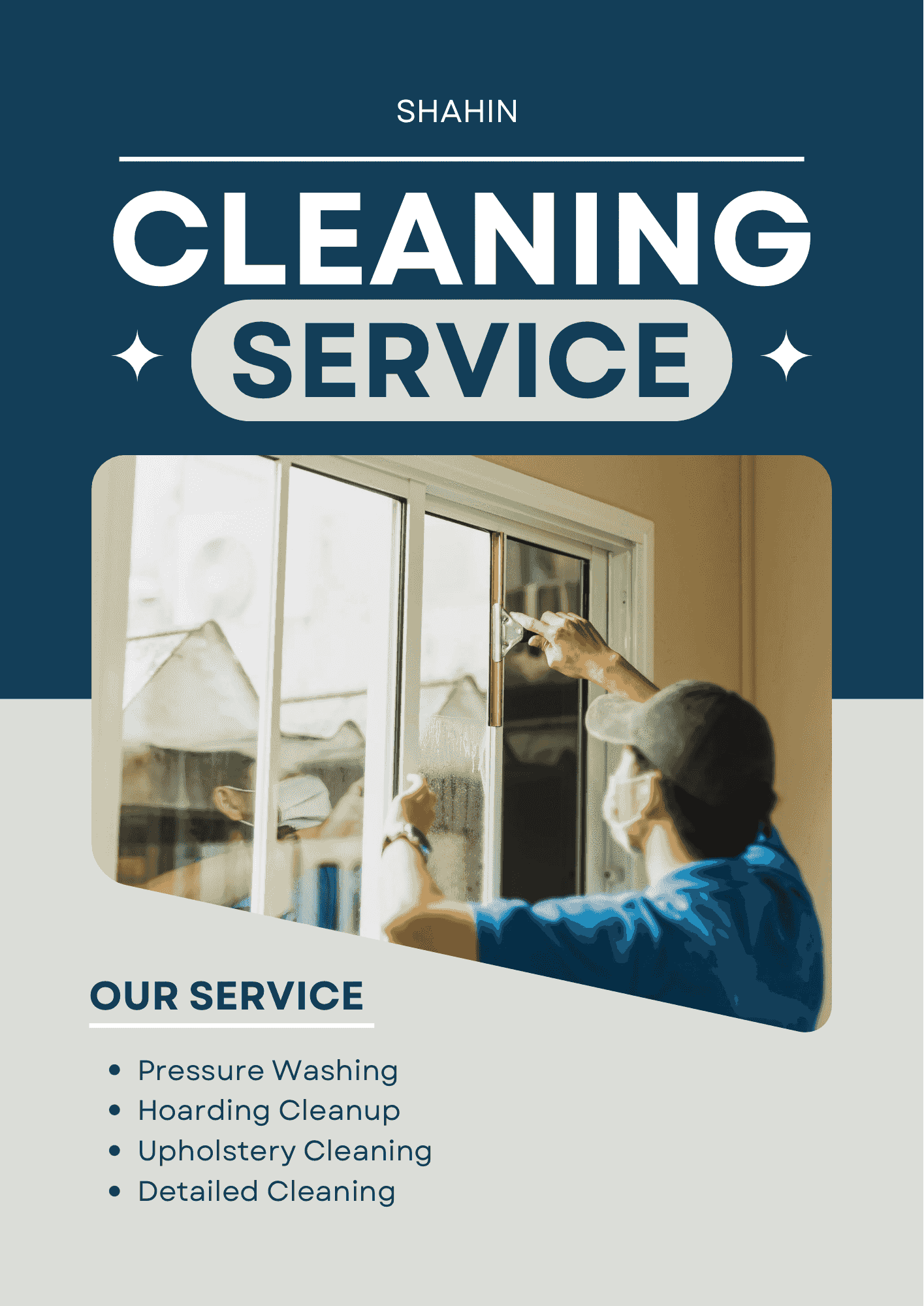 Deep cleaning of villas and buildings