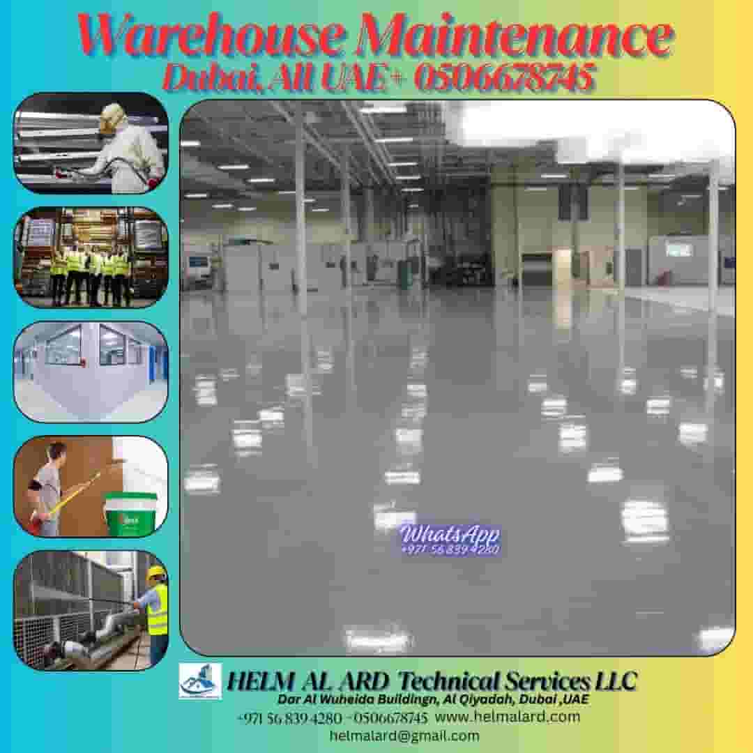 Warehouse maintenance work in Ajman, 