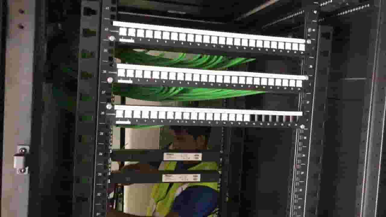 Installing the data cabling system
