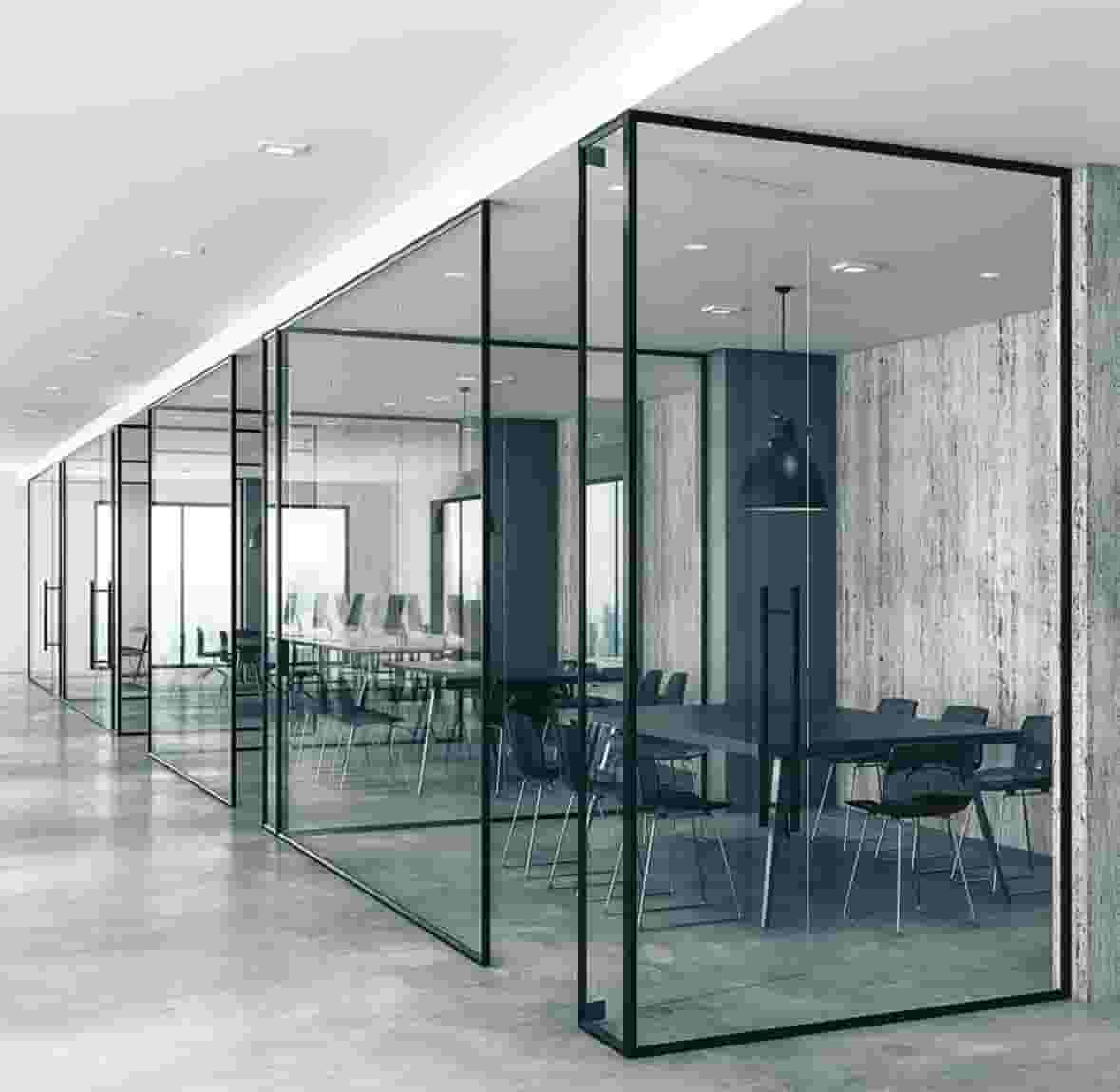 Interior glass works