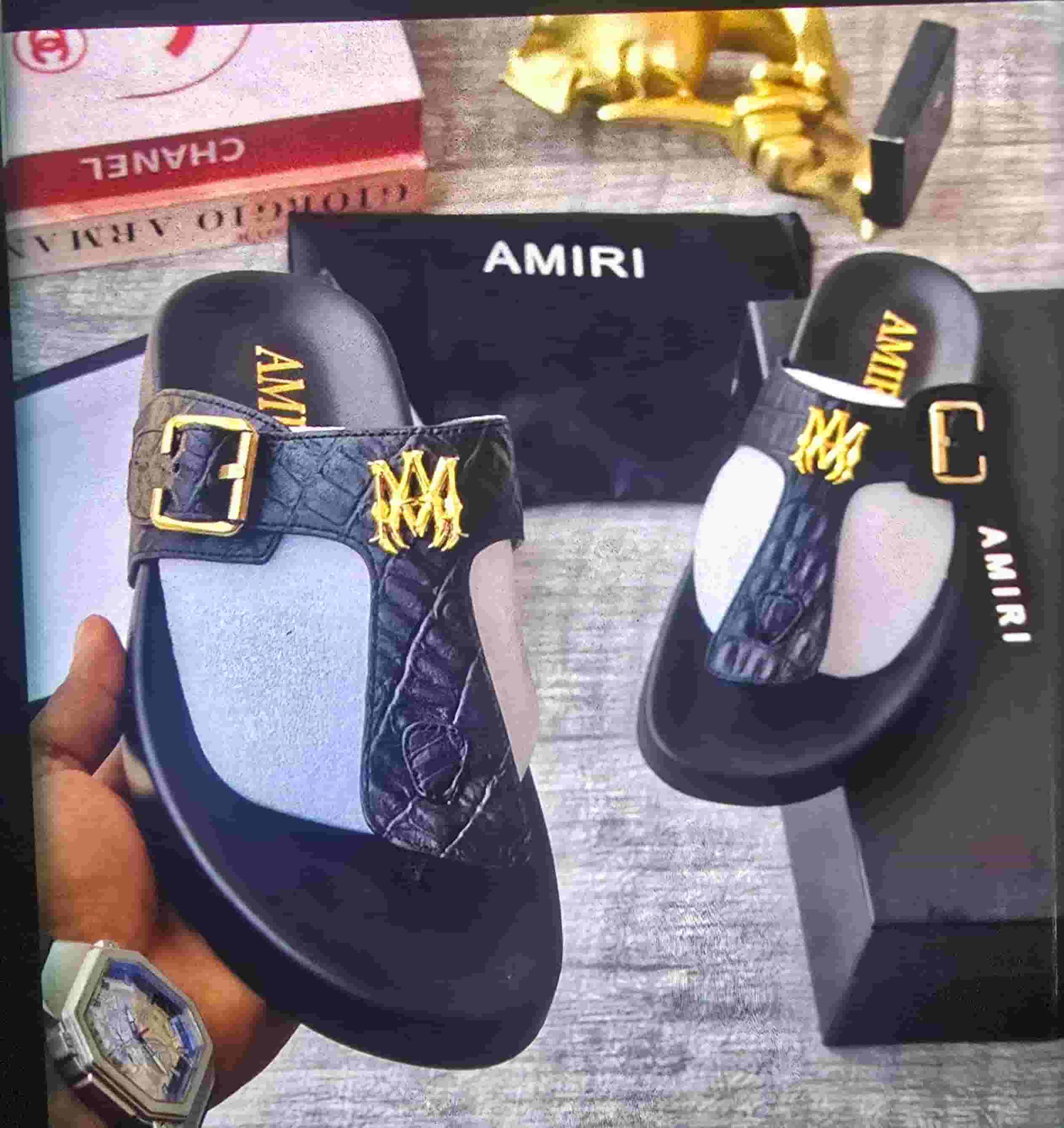  Pure leather slipper