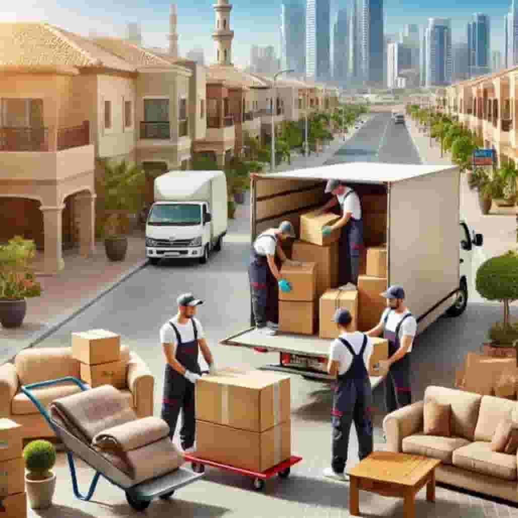 Moving furniture, packing, moving houses 